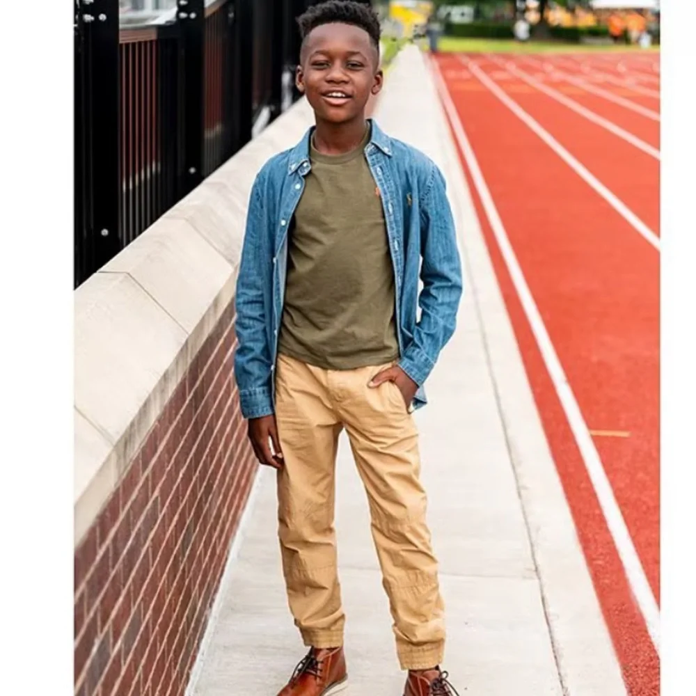 Ralph Lauren Denim Blue Button-Up Boy’s Shirt
